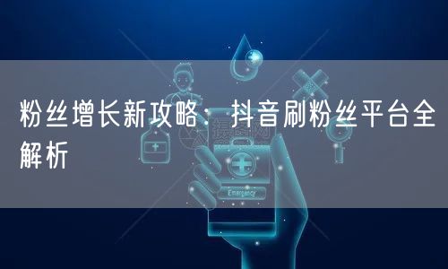 粉丝增长新攻略：抖音刷粉丝平台全解析