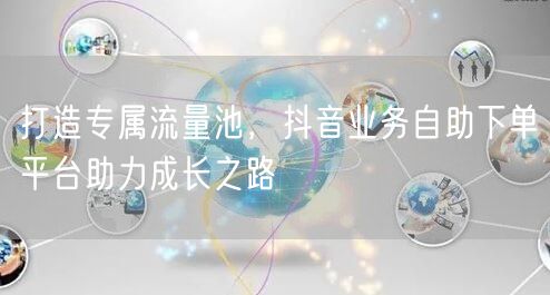 打造专属流量池，抖音业务自助下单平台助力成长之路