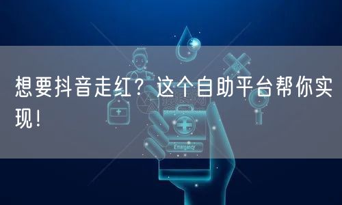想要抖音走红？这个自助平台帮你实现！