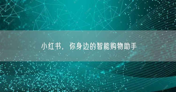 小红书，你身边的智能购物助手