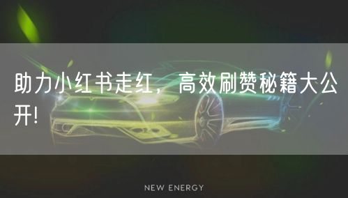 助力小红书走红，高效刷赞秘籍大公开!