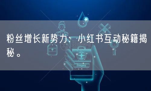 粉丝增长新势力：小红书互动秘籍揭秘。