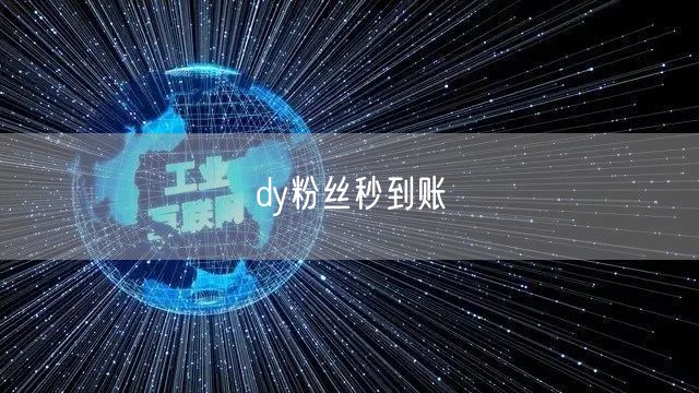 dy粉丝秒到账