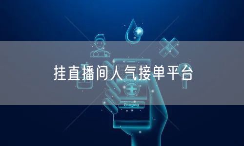 挂直播间人气接单平台