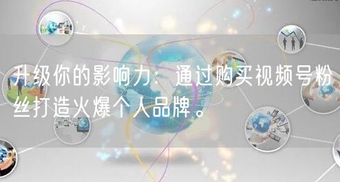 升级你的影响力：通过购买视频号粉丝打造火爆个人品牌。
