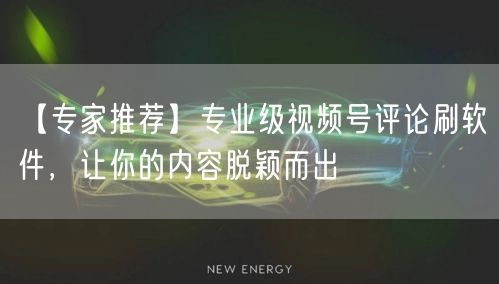 【专家推荐】专业级视频号评论刷软件，让你的内容脱颖而出